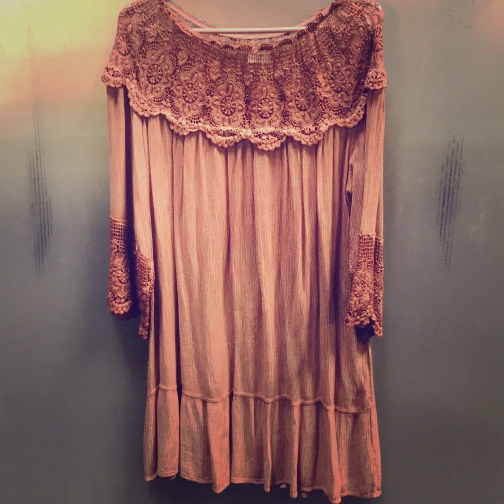 Anthropologie-HYKU boho hippie dress Small New!